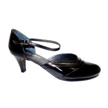 Letní vycházková obuv, De-Plus, šíře G 1/2, černá