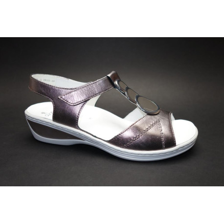 Letní vycházková obuv-flexiblová, Ara, Colmar-Ang, šíře H, šedostříbrná