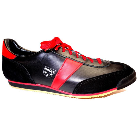 Fotbalová obuv-halová+obuv pro volný čas, Botas, Classic Premium, černo-červená
