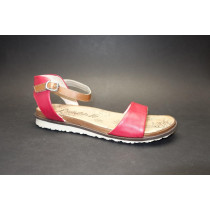 Letní vycházková obuv, Remonte, červená/přírodní