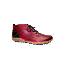 Zimní vycházková obuv-kotníková, Remonte, červená