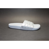 Letní obuv pro volný čas-pantofle, Adidas, Adilette Comfort, šedo-stříbrná
