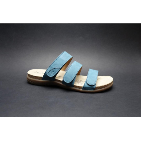 Letní vycházková obuv-pantofle, Josef Seibel, Riley 03, modrá