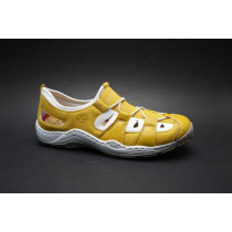 Letní vycházková obuv-flexiblová, Rieker, žlutá