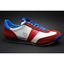 Fotbalová obuv-halová+obuv pro volný čas, Botas, Classic, bílo-červeno-modrá