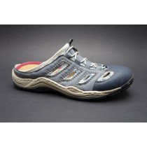 Letní vycházková obuv flexiblová-pantofle, Rieker, modrá