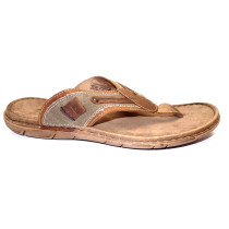 Letní vycházkové pantofle (žabky)-flexiblová obuv, Josef Seibel, Paul 57, hnědá