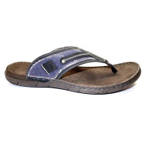 Letní vycházkové pantofle (žabky)-flexiblová obuv, Josef Seibel, Paul 57, jeans