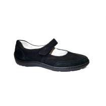 Vycházková obuv-flexiblová, Waldläufer, šíře H, černá