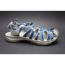 Letní turistická obuv pro lehký terén, Keen, Whisper, světle šedo-modrá