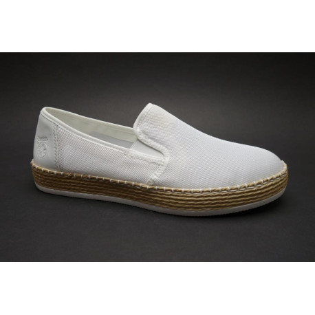 Letní vycházková obuv-flexiblová, Rieker, bílá