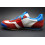 Fotbalová obuv-halová+obuv pro volný čas, Botas, Classic, bílo-červeno-modrá