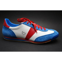 Fotbalová obuv-halová+obuv pro volný čas, Botas, Classic, bílo-modro-červená