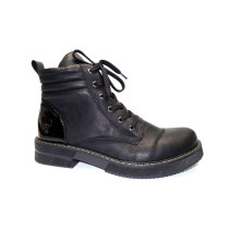 Zimní vycházková obuv-kotníková, Rieker, černá