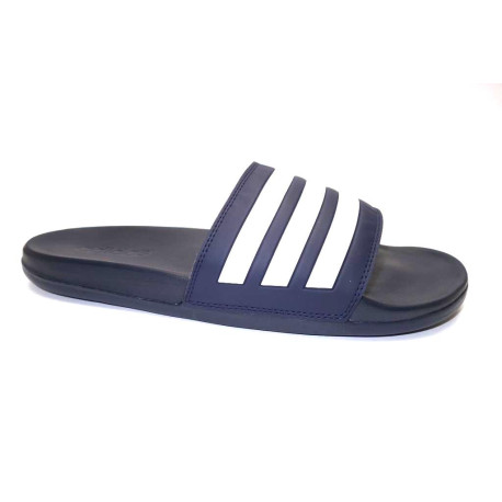 Letní obuv pro volný čas-pantofle, Adidas, Adilette Comfort, tmavě modro-bílá