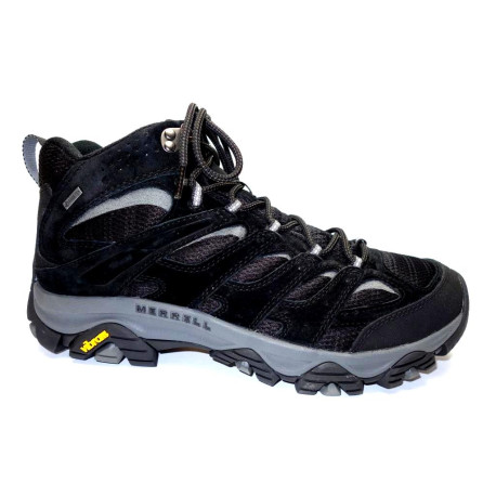 Turistická obuv pro středně náročný terén, Merrell, Moab 3 Mid Gore-tex, černo-šedá