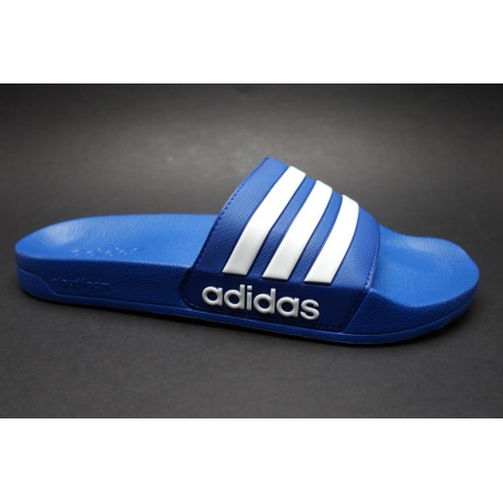 Plážová obuv, Adidas, Adilette Shower, modro-bílá