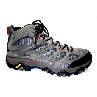 Turistická obuv pro středně náročný terén, Merrell, Moab 3 Mid GTX, šedo-černá