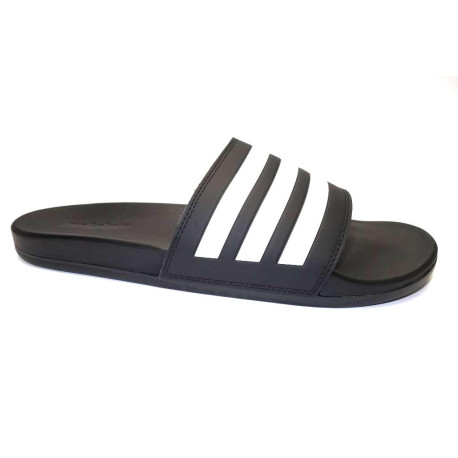 Letní obuv pro volný čas-pantofle, Adidas, Adilette Comfort, černo-bílá