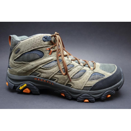 Turistická obuv pro středně náročný terén, Merrell, Moab 3 Mid GTX, olivová/černá