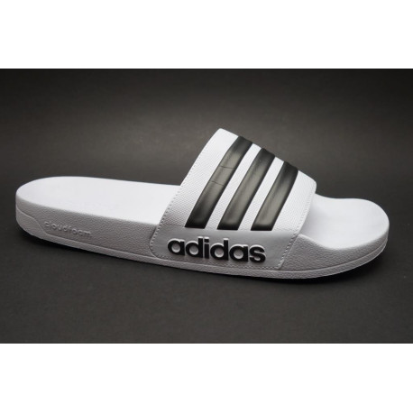 Plážová obuv, Adidas, Adilette Shower, bílo-černá