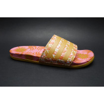 Letní obuv pro volný čas-pantofle, Adidas, Adilette Comfort, žluto-růžová