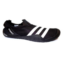 Letní obuv pro volný čas+obuv do vody, Adidas, Terrex Jawpaw Slip on H.Rdy, černo-bílá, 