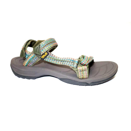 Letní turistická obuv pro středně náročný terén, Teva, W Terra-fi Lite, khaki/kombi