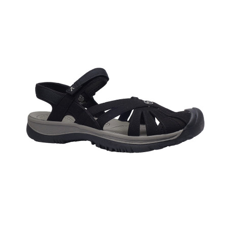 Letní turistická obuv pro lehký terén, Keen, Rose Sandal, černá