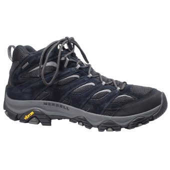 Turistická obuv pro středně náročný terén, Merrell, Moab 3 Mid Gore-tex, černo-šedá