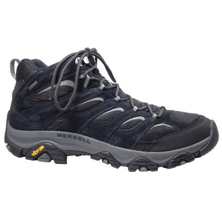 Turistická obuv pro středně náročný terén, Merrell, Moab 3 Mid Gore-tex, černo-šedá
