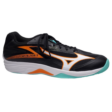 Halová obuv, Mizuno, Thunder Blade Z, černo-bílo-oranžová
