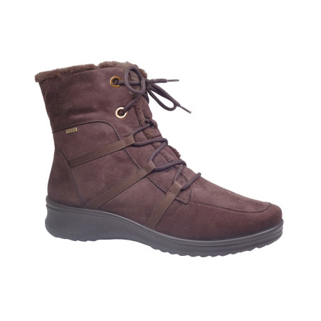 Zimní vycházková obuv-kotníková, Ara, München-st-Gore-tex, šíře H, tmavě hnědá