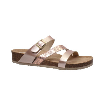 Letní vycházkové pantofle, Ara, Bali, rosegold