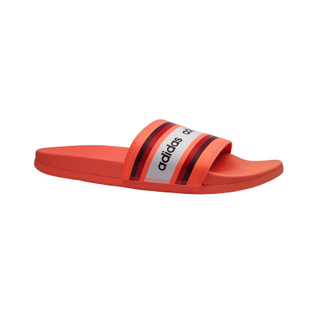 Letní obuv pro volný čas-pantofle, Adidas, Adilette Comfort, oranžovo-bílá
